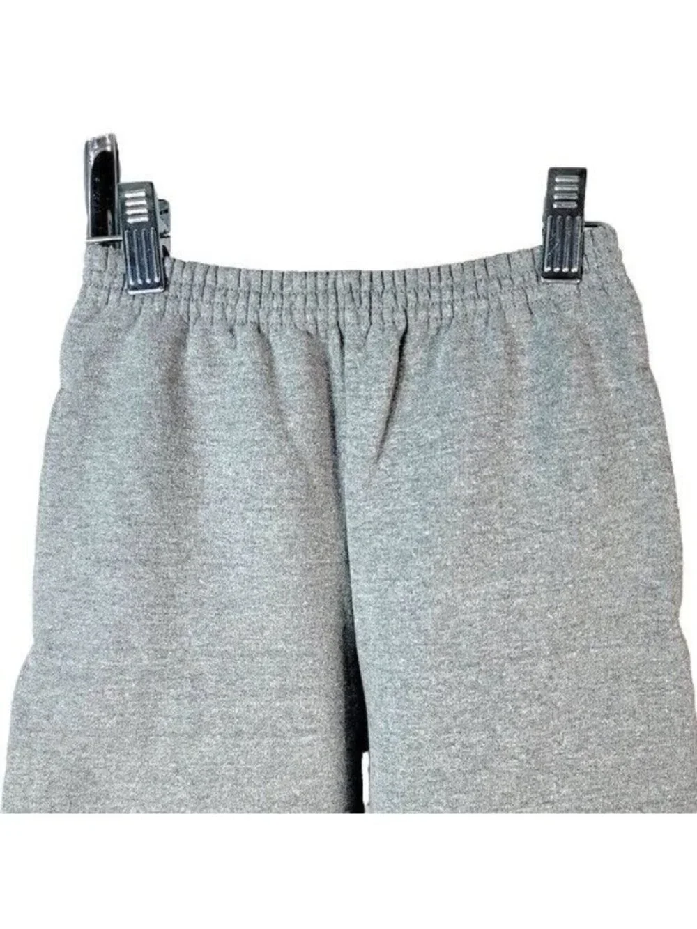 Hanes Boys Sweatpants Joggers Lot of 2 Black Gray XS Elastic Waist Cuff Pockets